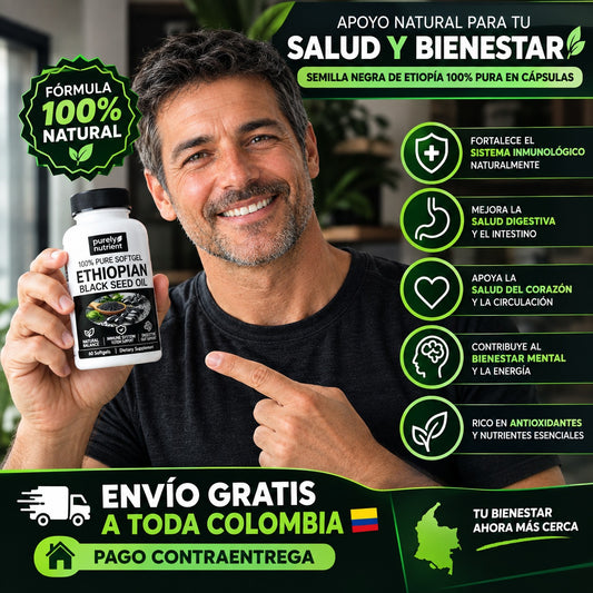 SEMILLA NEGRA DE ETÍOPE™ – Reduce hinchazón y fatiga en días + 60% OFF por tiempo limitado